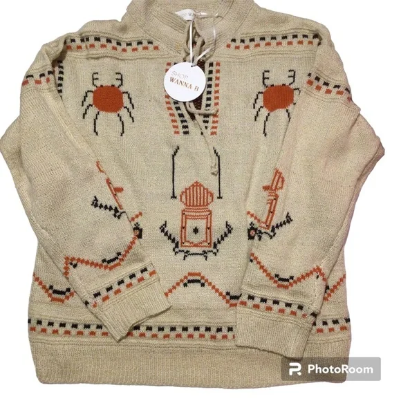 Wanna B Halloween Inspired Sweater Size S - Picture 1 of 11